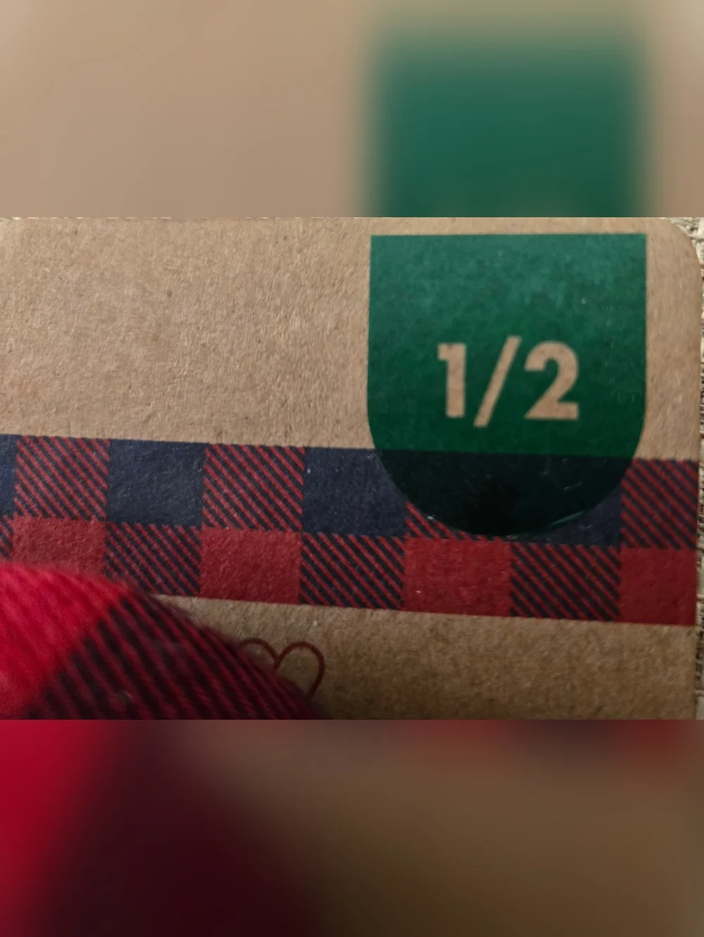 Dearfoams Baby Bear Limited Edition Red Plaid Cozy Slip-On Slipper Shoes‎